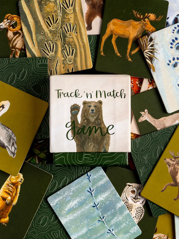 National Parks Animals & Tracks Memory Matching Card Game, 1 of 3