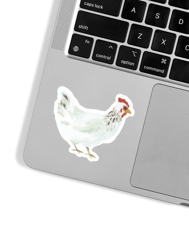 Delaware Chicken Decal Sticker, 2 of 2