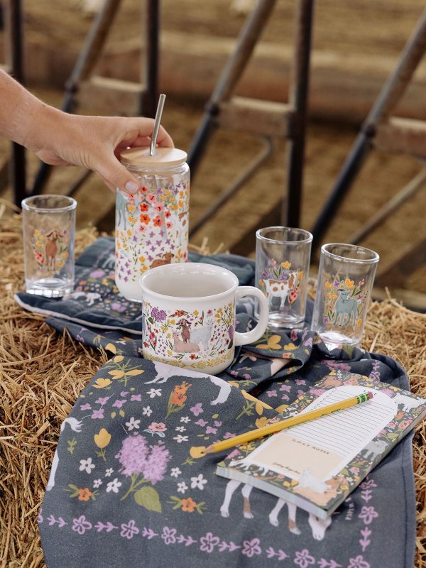 Goats & Flowers Pot Holder Set, 6 of 7