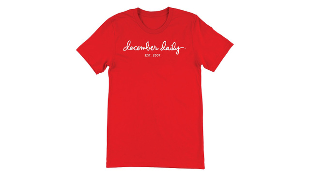 December Daily® Short Sleeve Tee - Red, 2 of 3