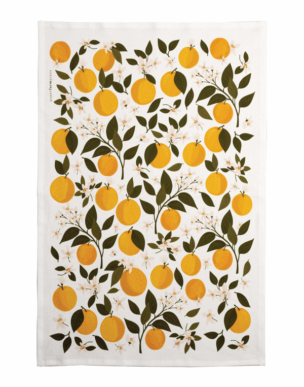Orange Orchard Tea Towel, 2 of 5