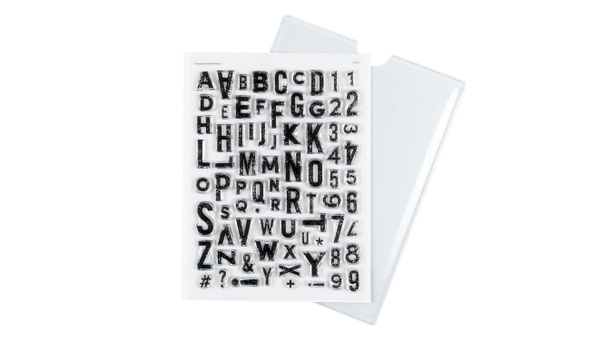 Stamp Set : 6×8 Honey & Spice Alpha, 1 of 2