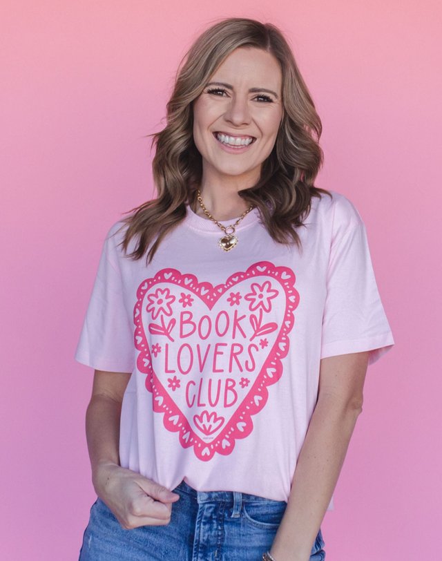 Book Lovers Club Tee - Blossom, 1 of 3