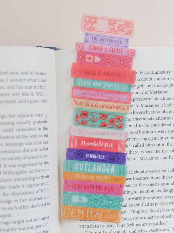 Romance Novels Transparent Bookmark, 1 of 4