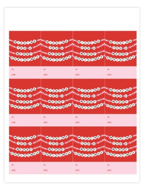 Digital Holiday Gift Tags, 1 of 1