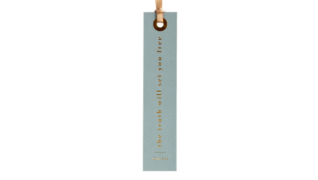 The Truth Will Set You Free Scripture Bookmark, 1 of 3