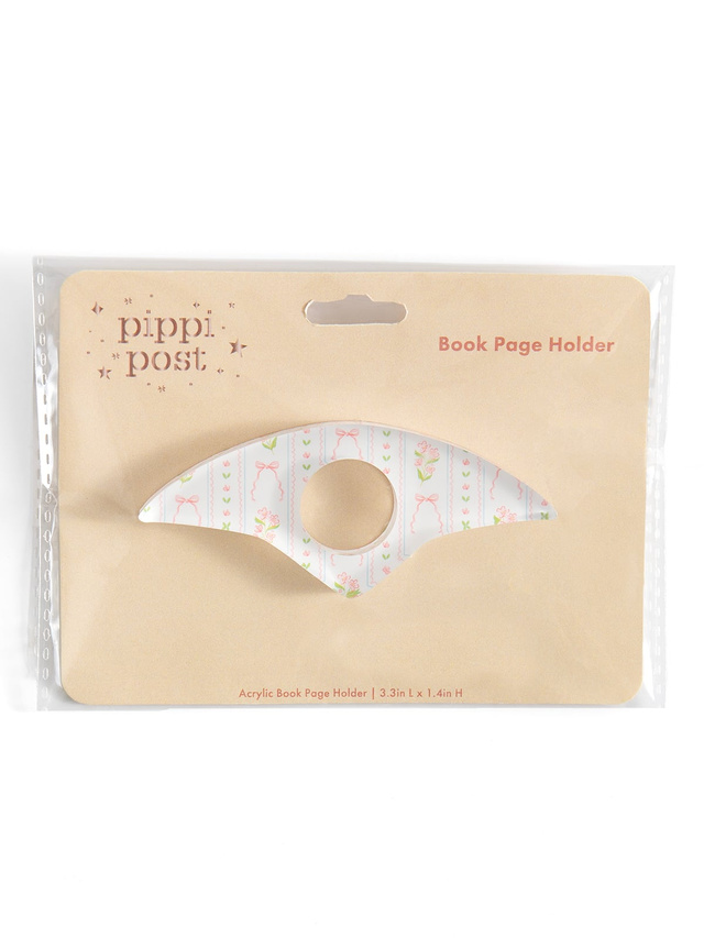 Pink Floral & Coquette Bows Thumb Book Page Holder, 6 of 7