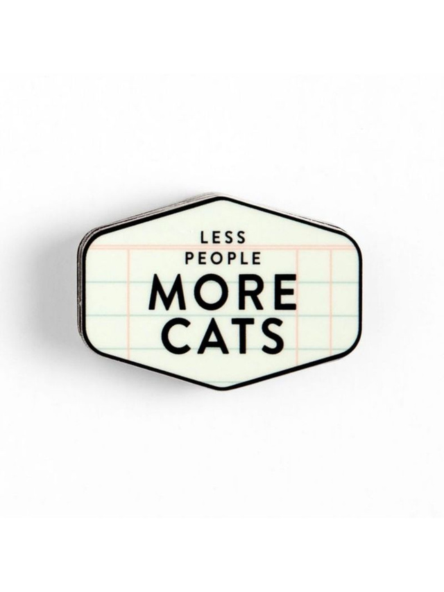 Less People More Cats Decal Sticker, 1 of 1
