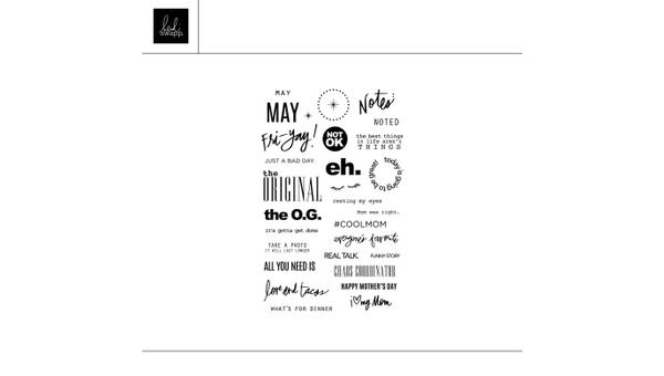Digital May Captions Stamp, 1 of 1