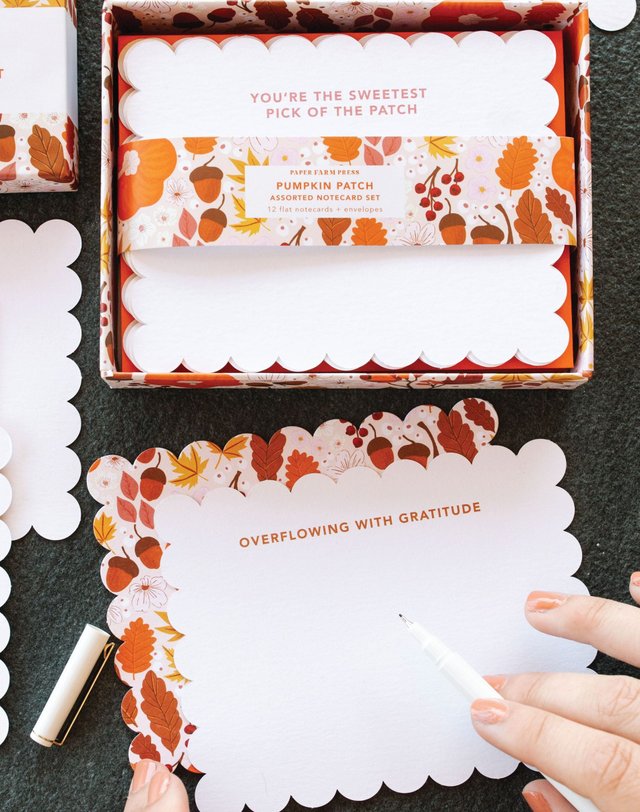 Pumpkin Patch Assorted Notecard Set, 2 of 5