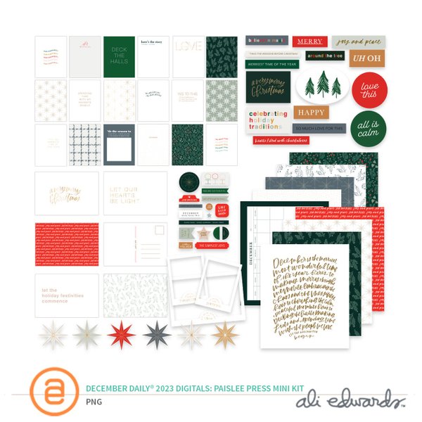 December Daily® 2023 Digital Paislee Press Mini Kit, 1 of 1