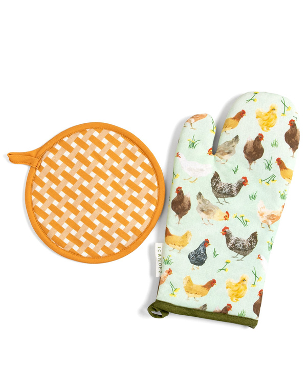 Chickens Pot Holder Set, 1 of 2