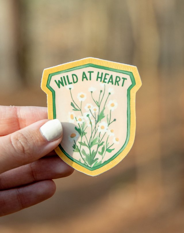 Wild At Heart Decal Sticker, 1 of 2