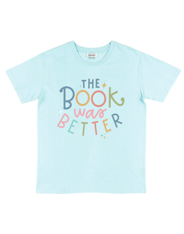 The Book Was Better Tee - Chambray, 4 of 4