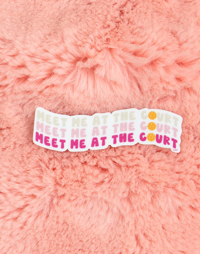 Meet Me At The Court Pickleball Decal Sticker, 2 of 3