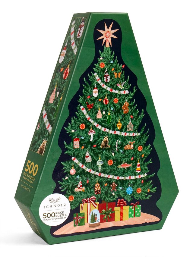 Christmas Tree - 500 Piece Shaped Jigsaw Puzzle, 1 of 7