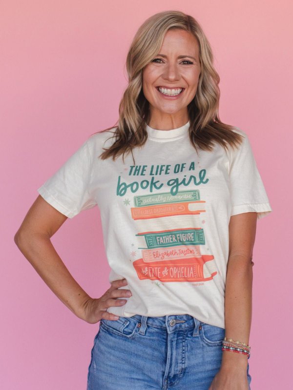Life of a Book Girl Tee - Ivory, 3 of 4