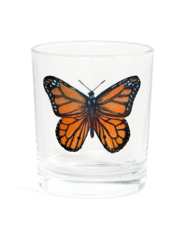 Monarch Butterfly Short Juice Glass, 4 of 4