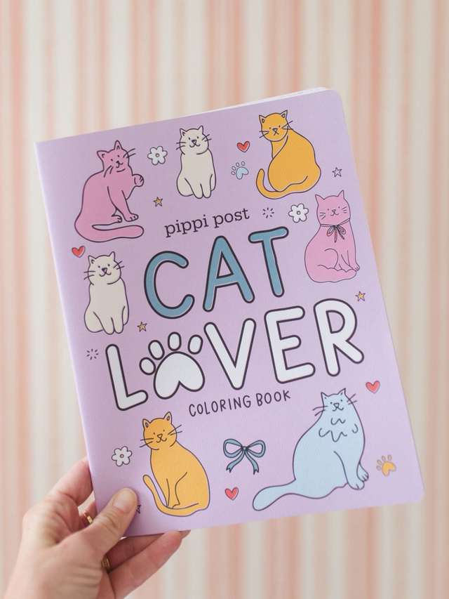 Cat Lover Coloring Book, 1 of 9