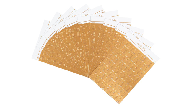 Gold Foil Number Sticker Sheets, 1 of 3