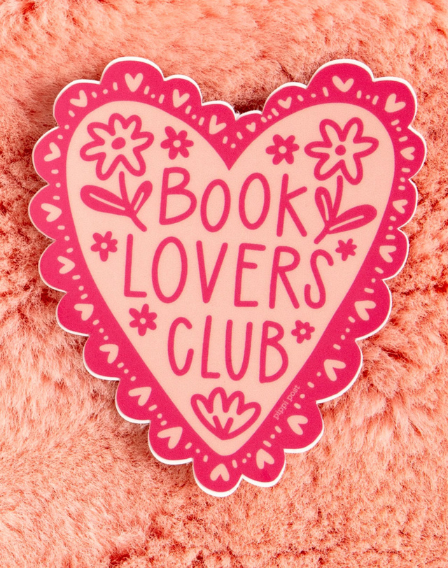 Book Lovers Club Decal Sticker, 1 of 3