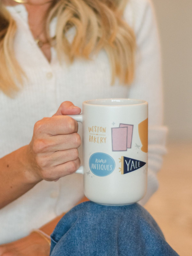 Stars Hollow Tall Ceramic Coffee Mug, 4 of 7