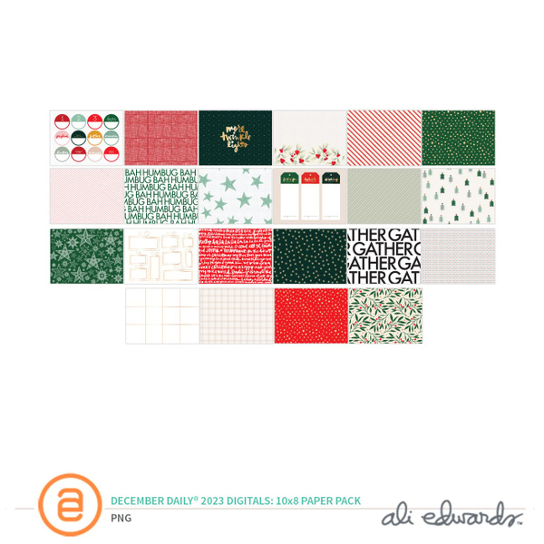 December Daily® 2023 Digital 10×8 Paper Pack, 1 of 1