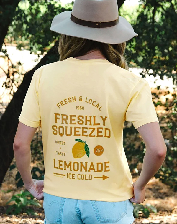 Lemon Grove Farmers Market Tee - Butter, 3 of 4