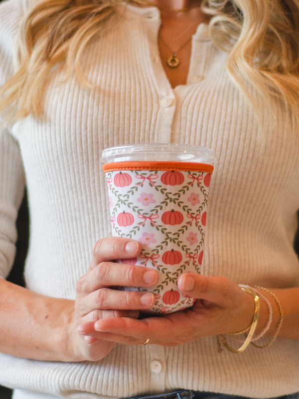 Pumpkins & Florals Fall Drink Sleeve, 4 of 5