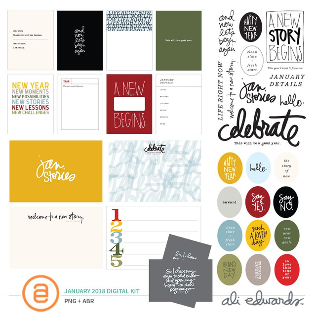 Stories By The Month January 2018 Digital Kit, 1 of 1