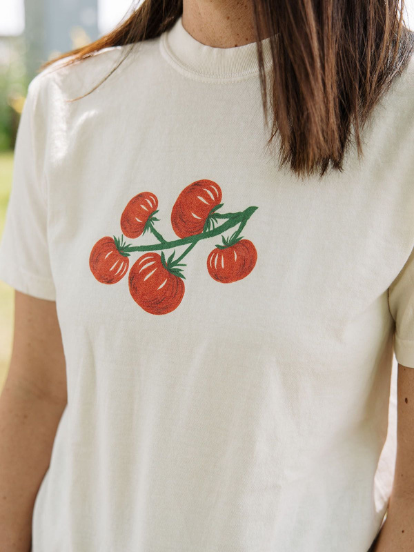 Tomato Bunch Tee - Ivory, 1 of 5