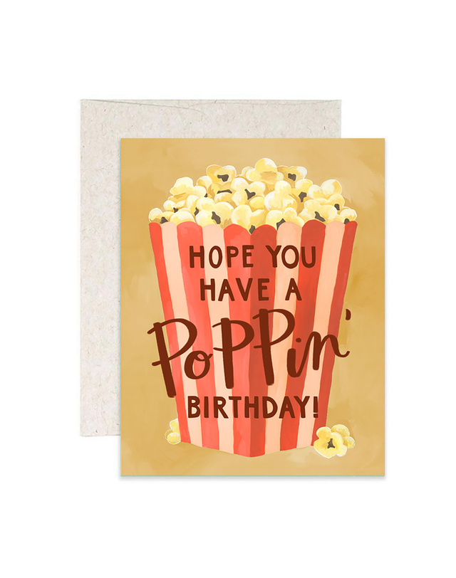 Birthday Popcorn Greeting Card, 1 of 1