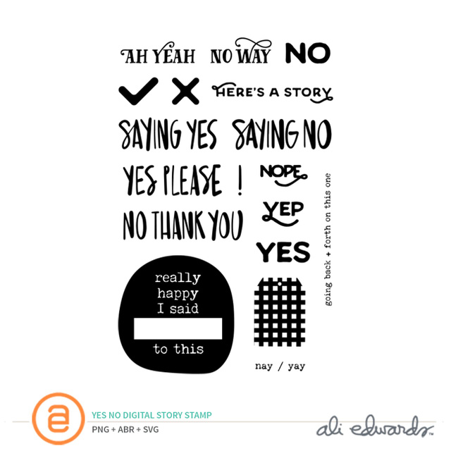 Yes/No Digital Story Stamp™, 1 of 1