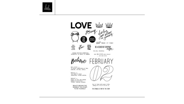 Digital February Agenda Stamp Set, 1 of 1
