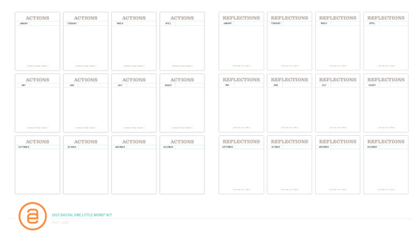 One Little Word® | 2017, 3 of 9