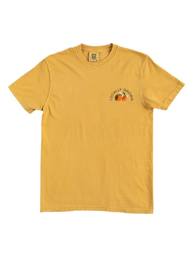 Orange Orchard Farmers Market Tee - Mustard, 2 of 5