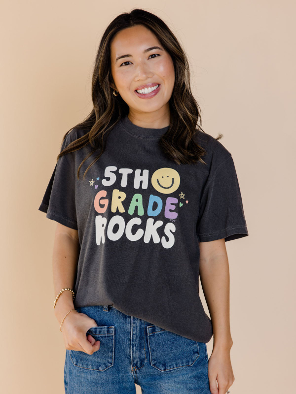 5th Grade Rocks Tee - Pepper, 1 of 4