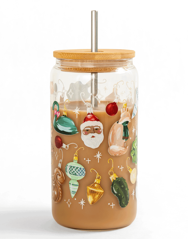 Around The Tree 16oz Glass Can, 2 of 3