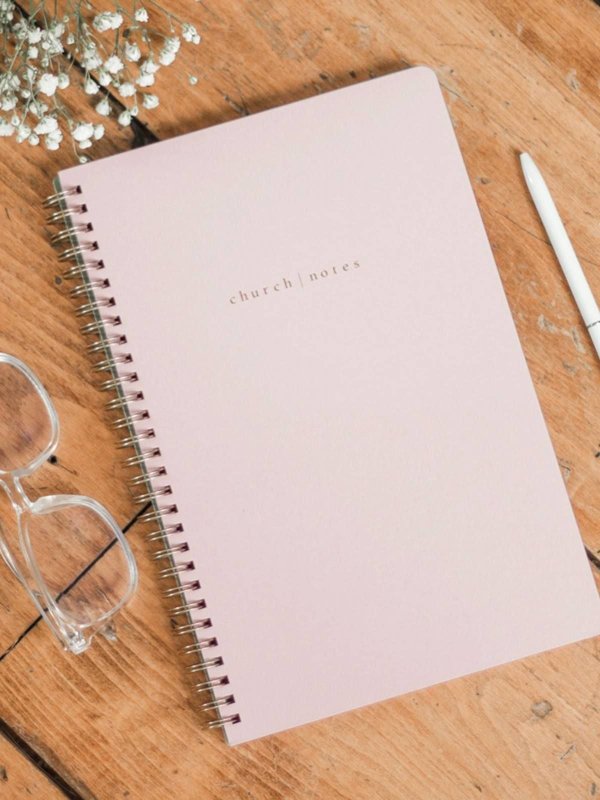Blush Pink Bible Study Spiral Notebook, 7 of 11