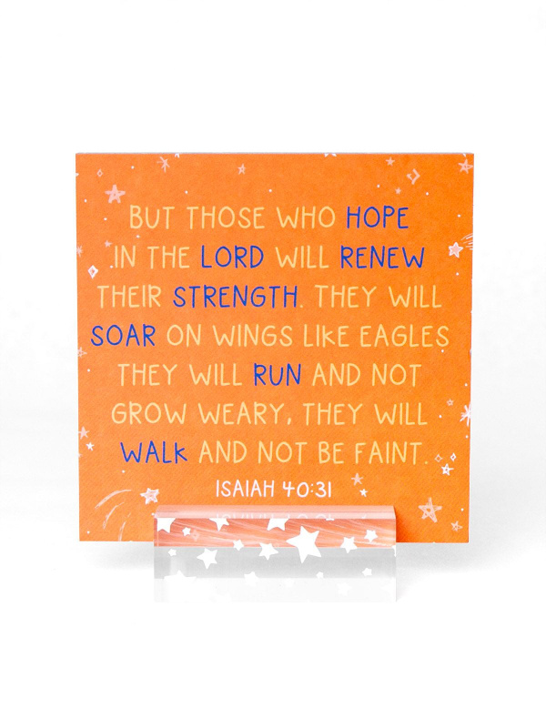 Verses for Strength – Bible Verse Card Set with Display Stand, 2 of 7