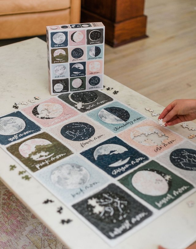Painted Moons - 1,000 Piece Jigsaw Puzzle, 8 of 9