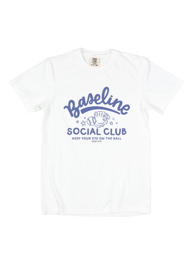 Baseline Social Club Baseball Tee - White, 3 of 3