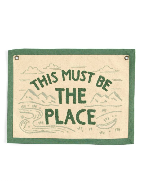 The Place Embroidered Canvas Banner, 2 of 4
