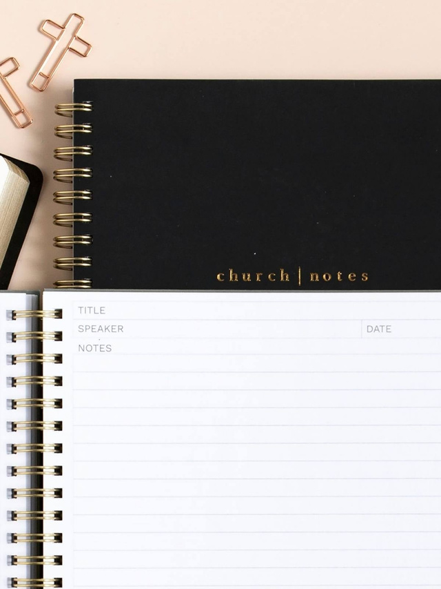 Black Bible Study Spiral Notebook with Reference Maps, 9 of 9