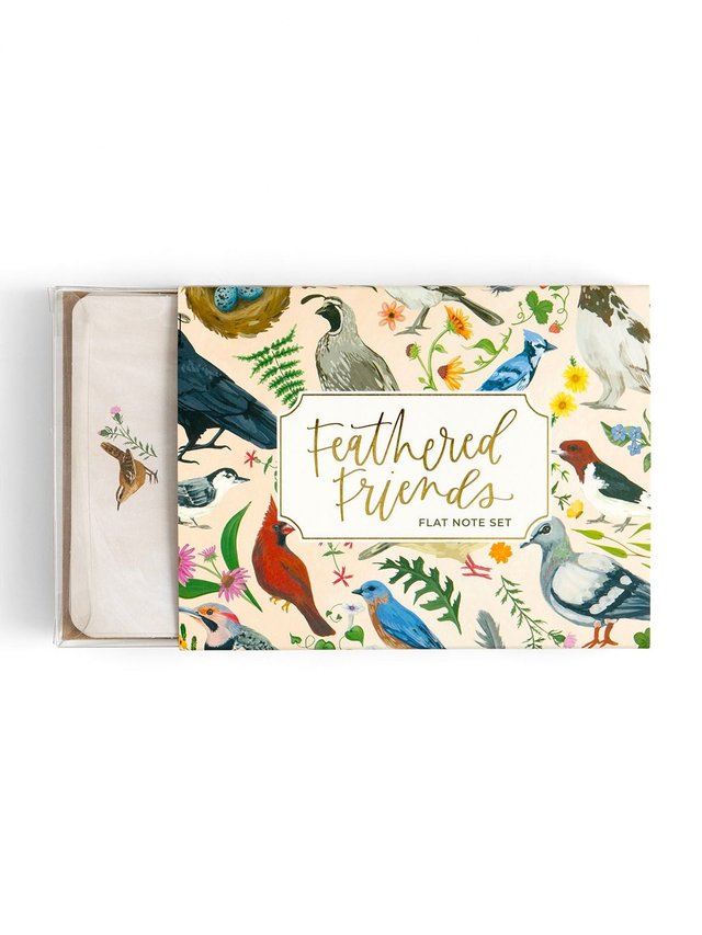 Feathered Friends Birds & Florals Flat Note Set, 2 of 8