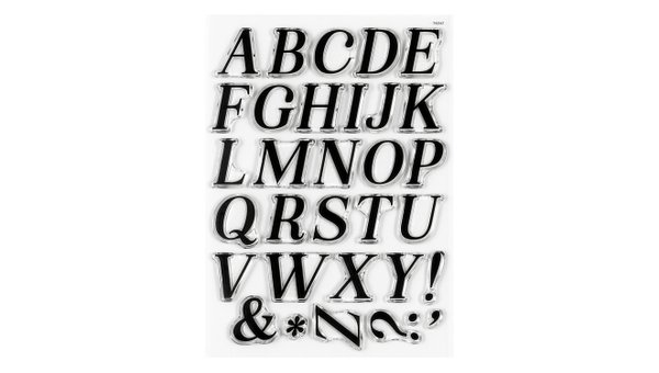 Uppercase Alphas Are Awesome #1 6×8 Stamp Set, 1 of 2
