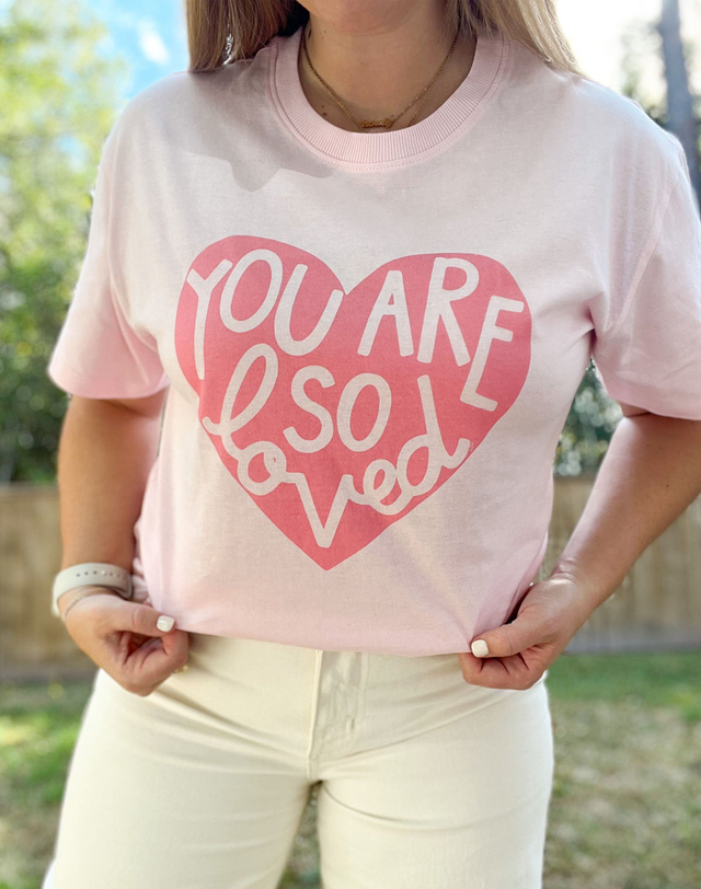 You Are So Loved - Callie Tee - Blush, 2 of 4