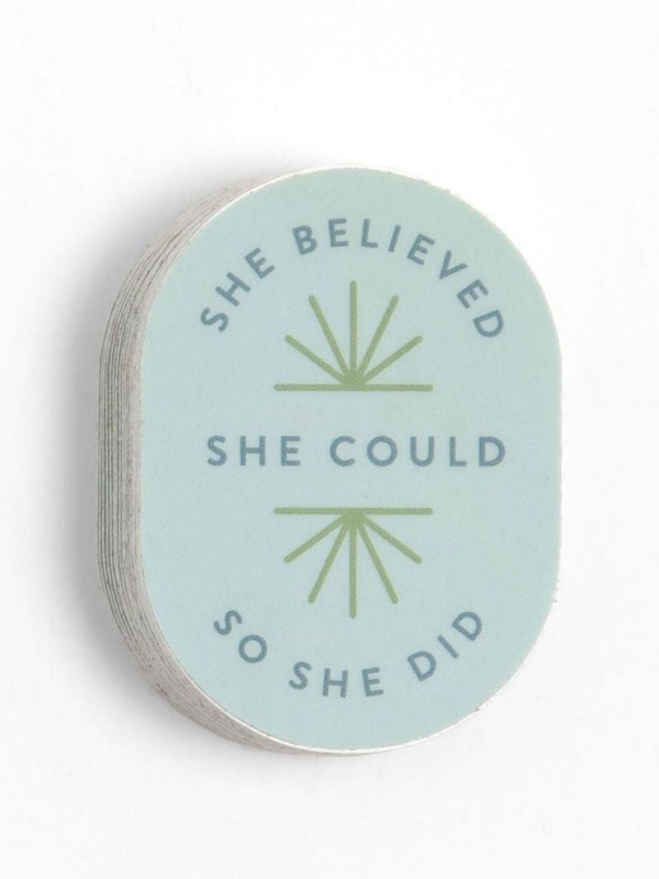 She Believed She Could Decal Sticker, 1 of 3