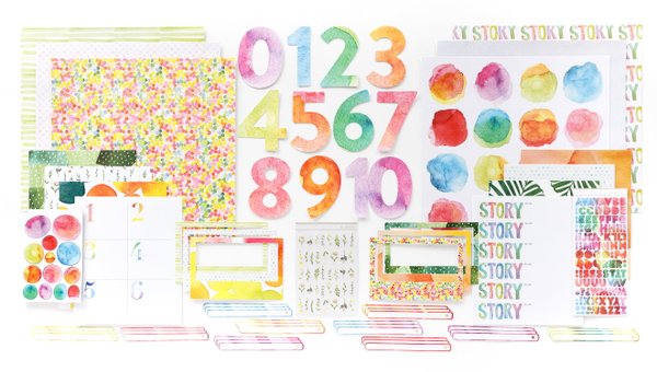 Scrapbook Kit - Watercolor, 1 of 8