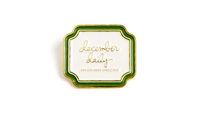 December Daily® 2025 Enamel Pin, 1 of 1
